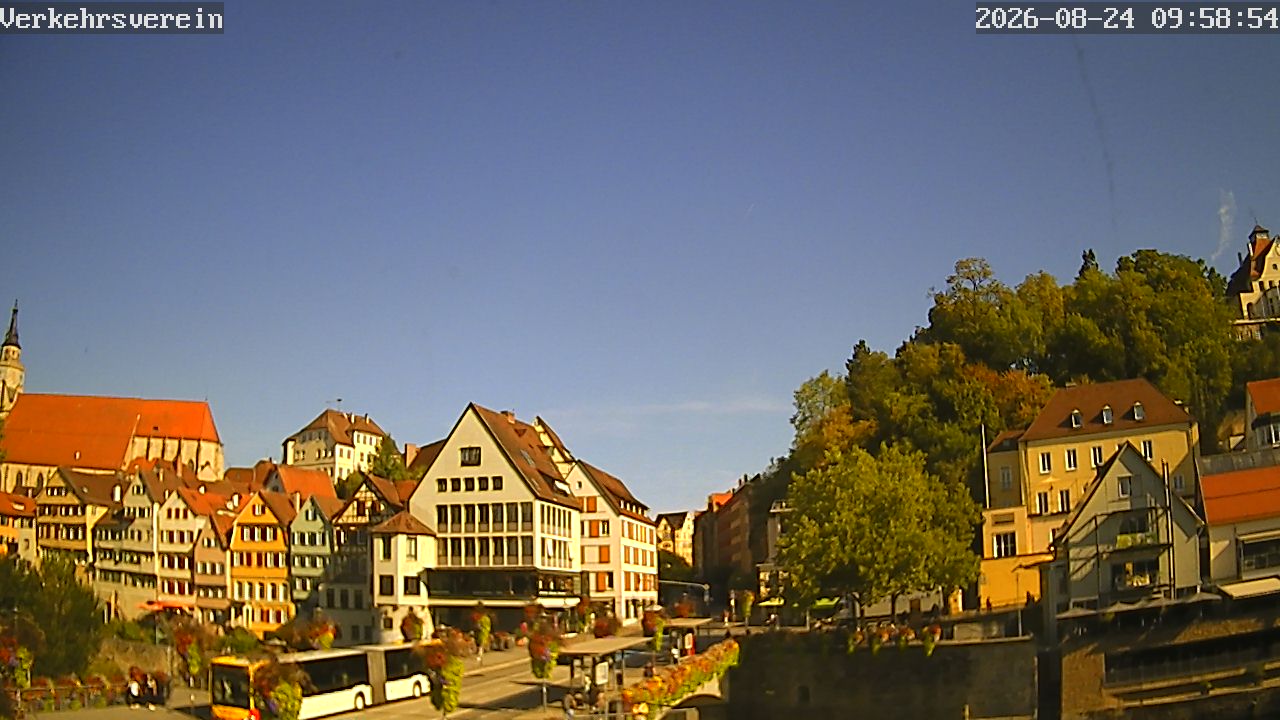 Webcam Tübingen - Livebild der Neckarfront
