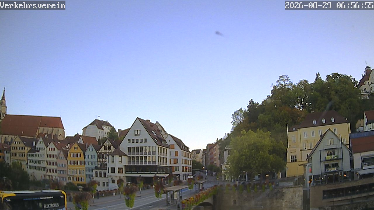 Webcam Tübingen - Livebild der Neckarfront